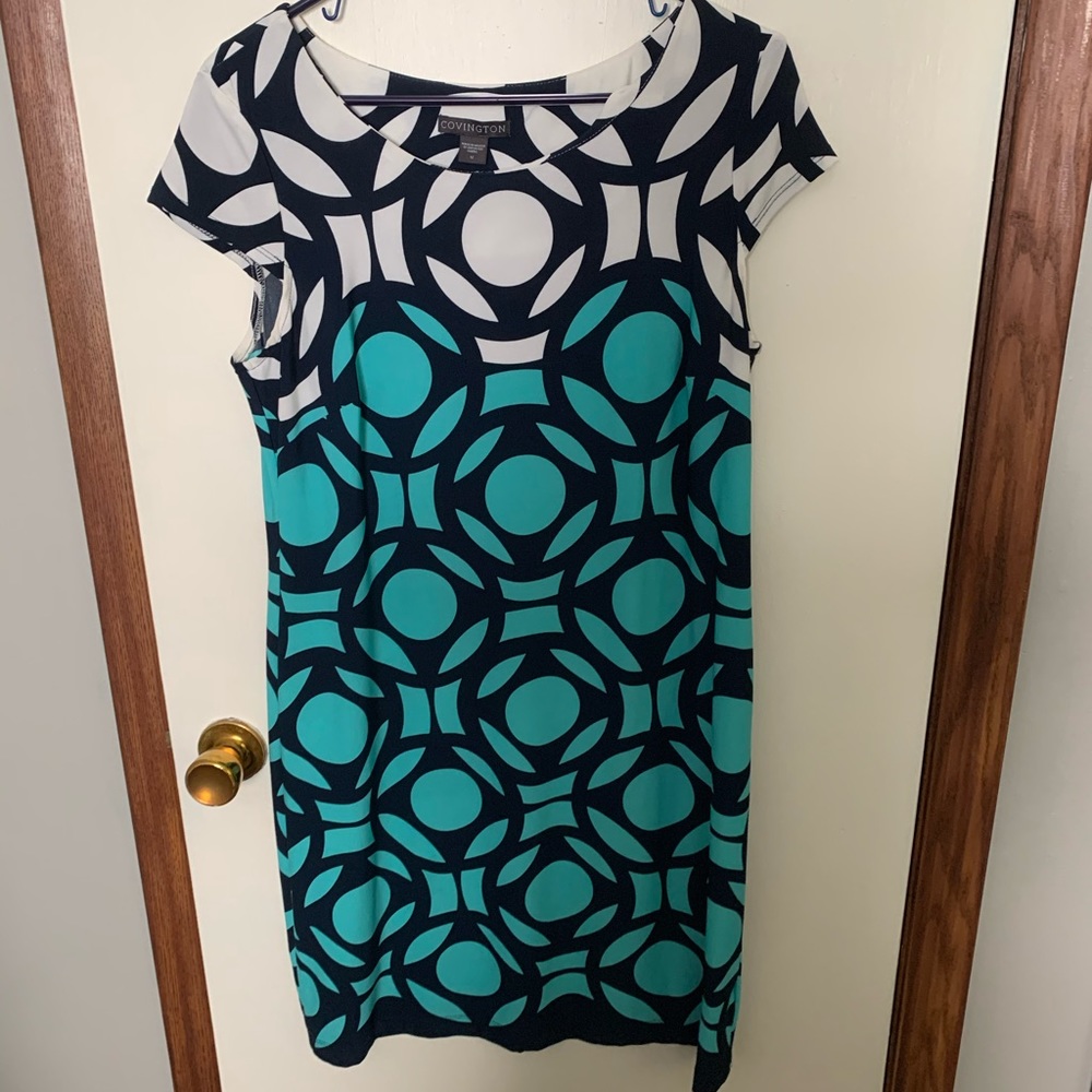 White and Teal dress